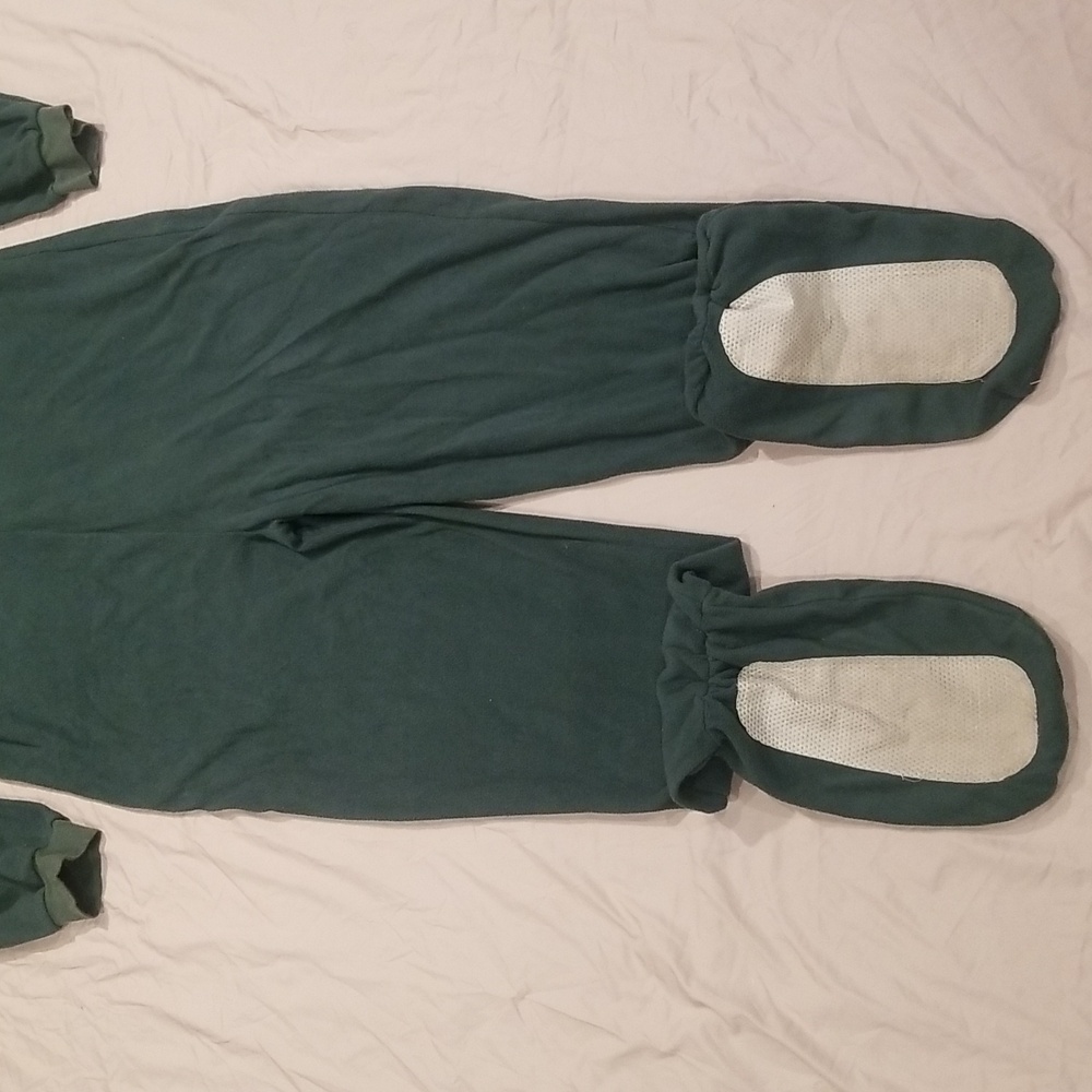 Big Feet Green Adult Blanket Sleeper - Picture 5 of 6
